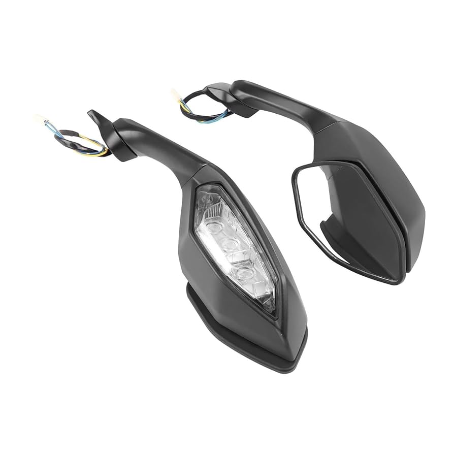YZF-R１　R6 バックミラー　右 Amazon | TCKMOTO オートバイ折り畳まれたバックミラー LED